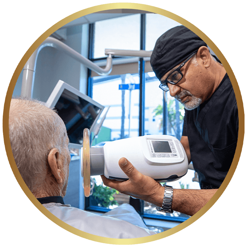 An ADHP dentist capturing a digital scan during a patient consultation