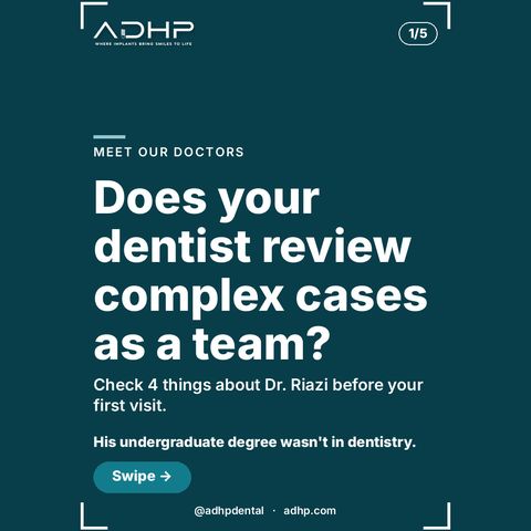 Does your dentist review complex cases as a team?