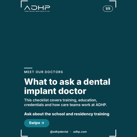 What to ask a dental implant doctor