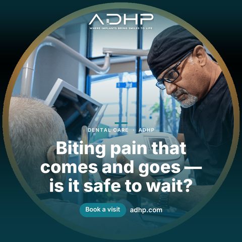 Biting pain that comes and goes — is it safe to wait?