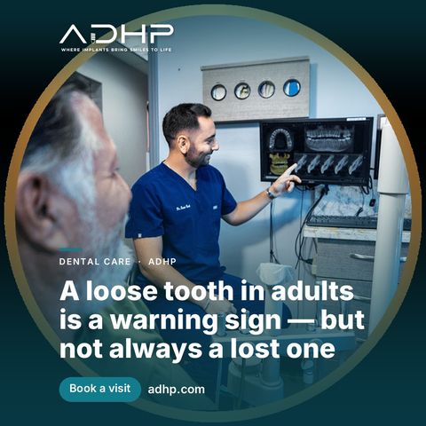 A loose tooth in adults is a warning sign — but not always a lost one