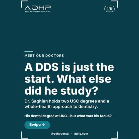A DDS is just the start. What else did he study?
