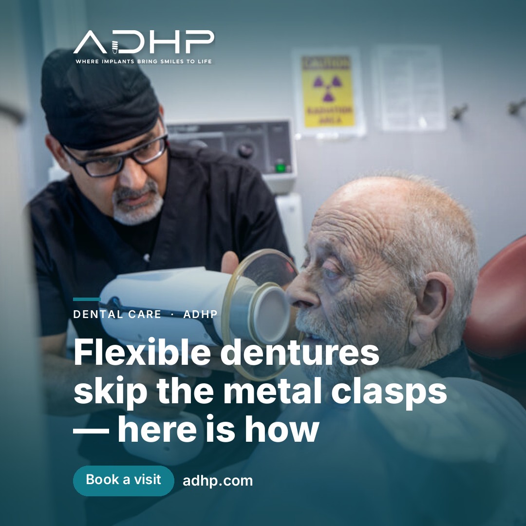 Flexible dentures skip the metal clasps — here is how